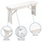 Flash Furniture 8'x40" White Table/4 Bench Set XA-FARM-5-WH-GG - alternate 10